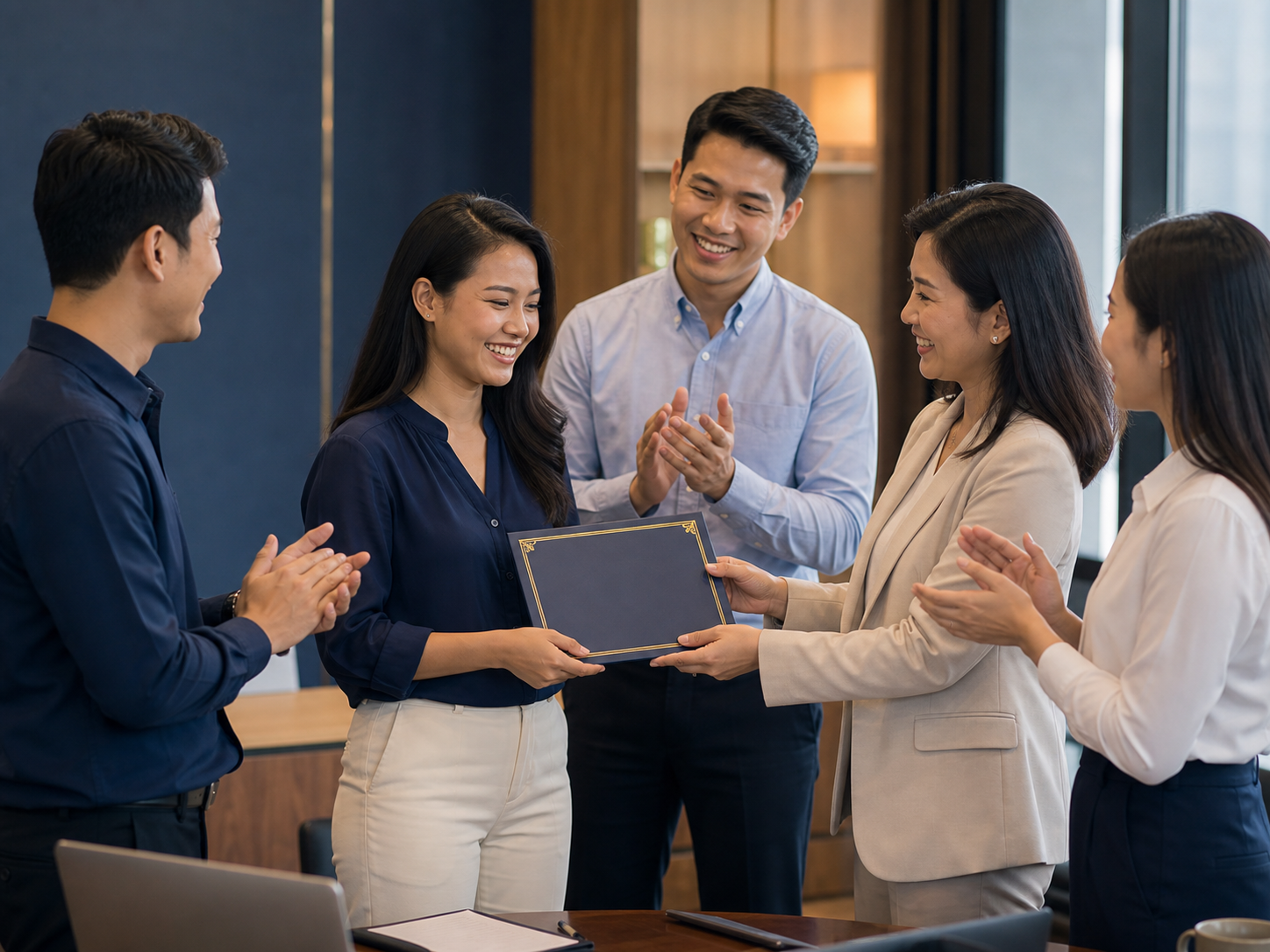 Matrix College certificate achievement moment